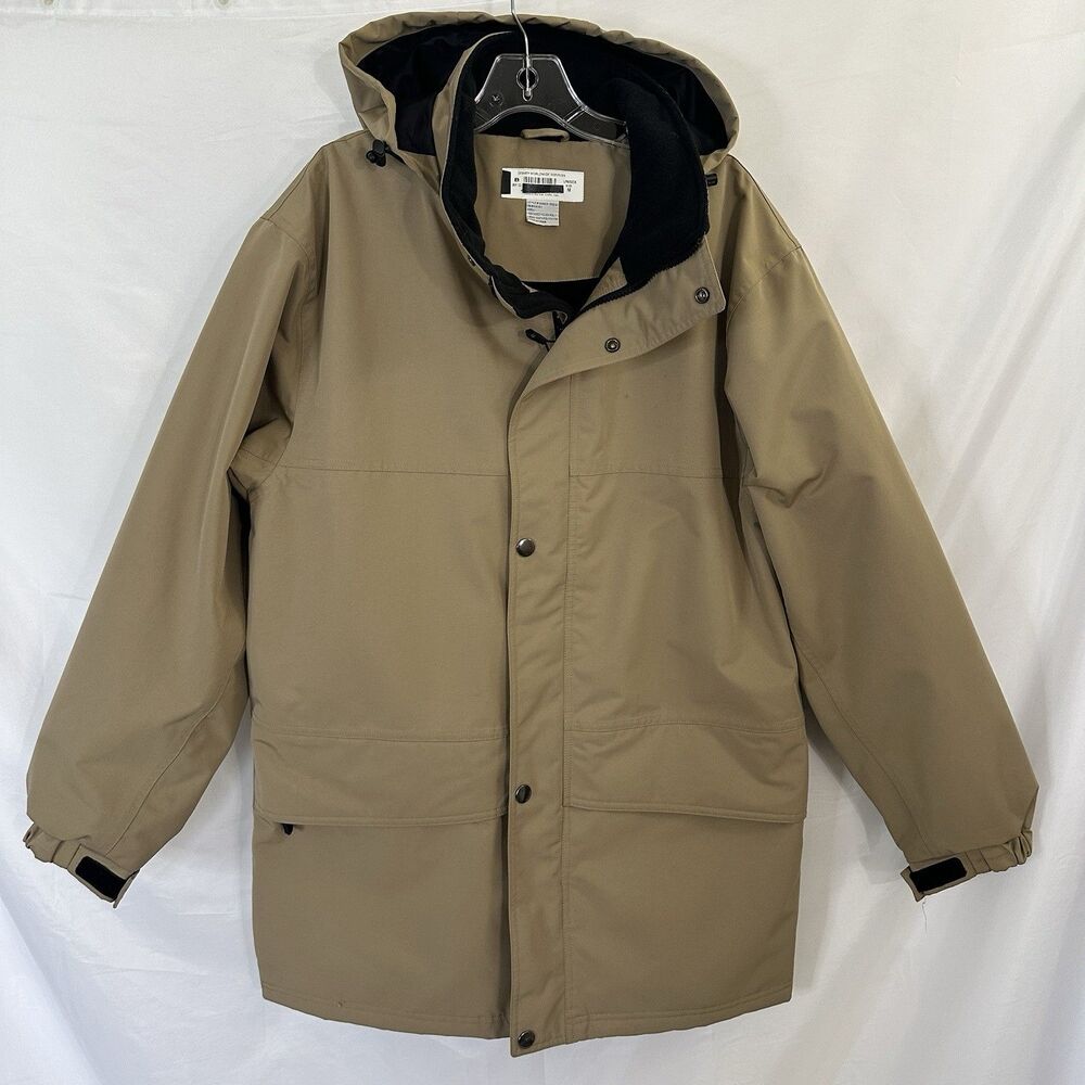 Disney Worldwide Unisex Cast Member Tan Trench Jacket Size M Employee Coat